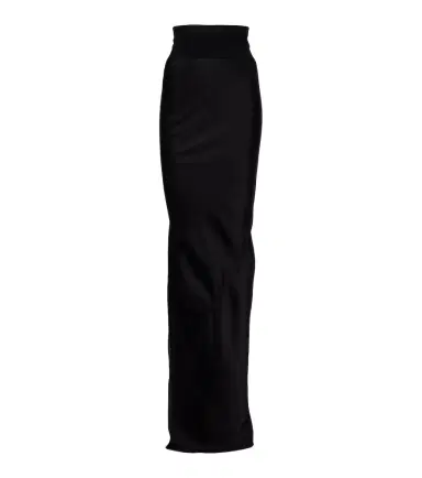 Rick Owens Coda draped satin maxi skirt | Thumbnail 1