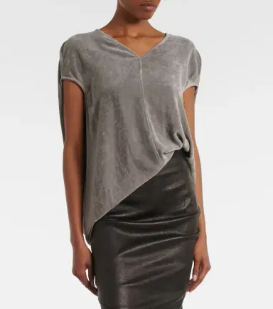 Rick Owens Floating velvet top | Thumbnail 2
