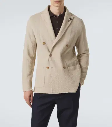Lardini Double-breasted virgin wool blazer | Thumbnail 3 Lardini Double-breasted virgin wool blazer | Thumbnail 3