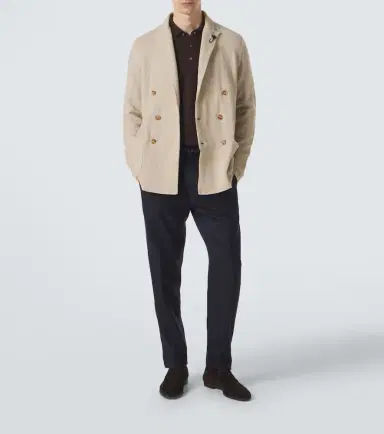 Lardini Double-breasted virgin wool blazer | Thumbnail 4 Lardini Double-breasted virgin wool blazer | Thumbnail 4