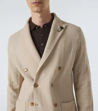 Lardini Double-breasted virgin wool blazer | Thumbnail 5 Lardini Double-breasted virgin wool blazer | Thumbnail 5