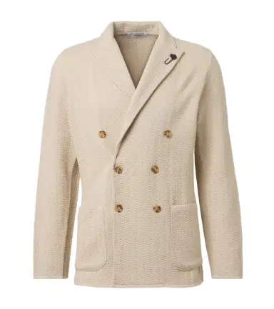 Lardini Double-breasted virgin wool blazer | Thumbnail 1 Lardini Double-breasted virgin wool blazer | Thumbnail 1
