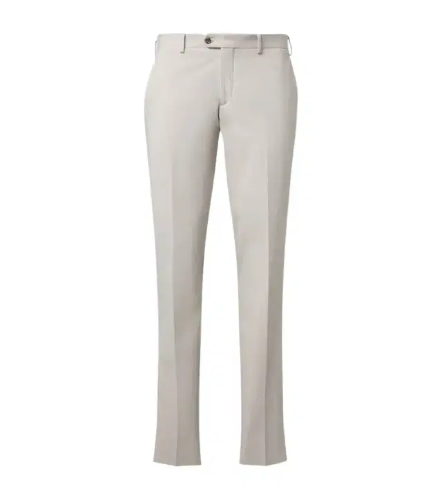 Cotton-blend slim pants