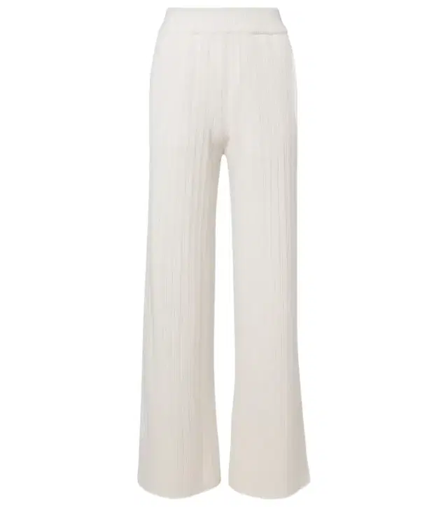 Wool and cashmere straight pants