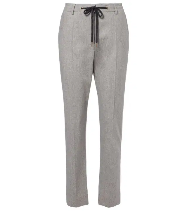 Wool and cashmere tapered pants