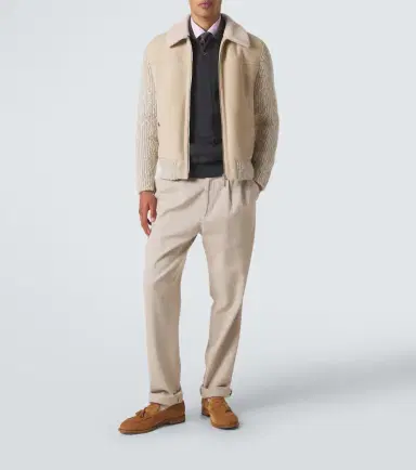 Eleventy Suede and wool-blend jacket | Thumbnail 3 Eleventy Suede and wool-blend jacket | Thumbnail 3
