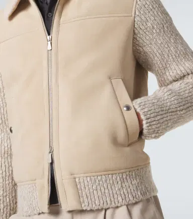 Eleventy Suede and wool-blend jacket | Thumbnail 4 Eleventy Suede and wool-blend jacket | Thumbnail 4