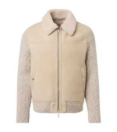 Eleventy Suede and wool-blend jacket | Thumbnail 1 Eleventy Suede and wool-blend jacket | Thumbnail 1