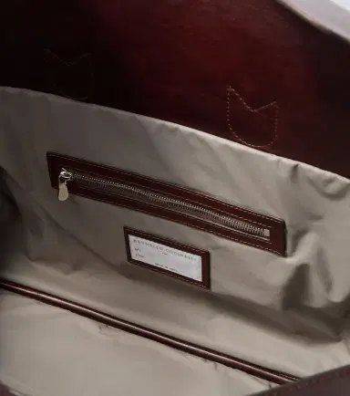 Brunello Cucinelli Herringbone leather-trimmed duffel bag | Thumbnail 6