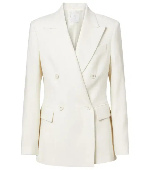 Double-breasted wool and cashmere blazer