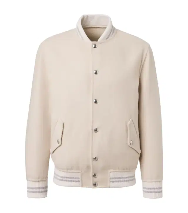 Wool and cashmere varsity jacket