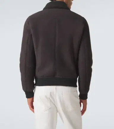 ELEVENTY Shearling-lined suede jacket | Thumbnail 5