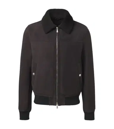 ELEVENTY Shearling-lined suede jacket | Thumbnail 1