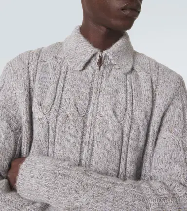 ELEVENTY Wool, alpaca and silk-blend zip-up cardigan | Thumbnail 3