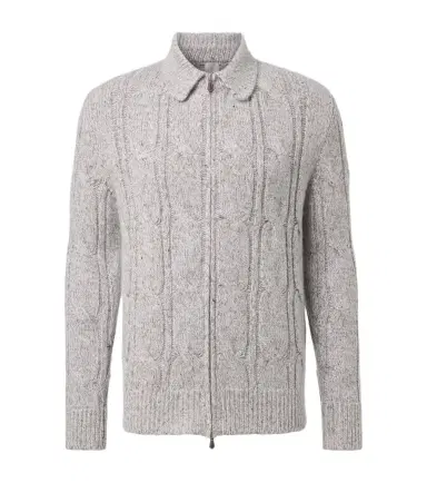 ELEVENTY Wool, alpaca and silk-blend zip-up cardigan | Thumbnail 1