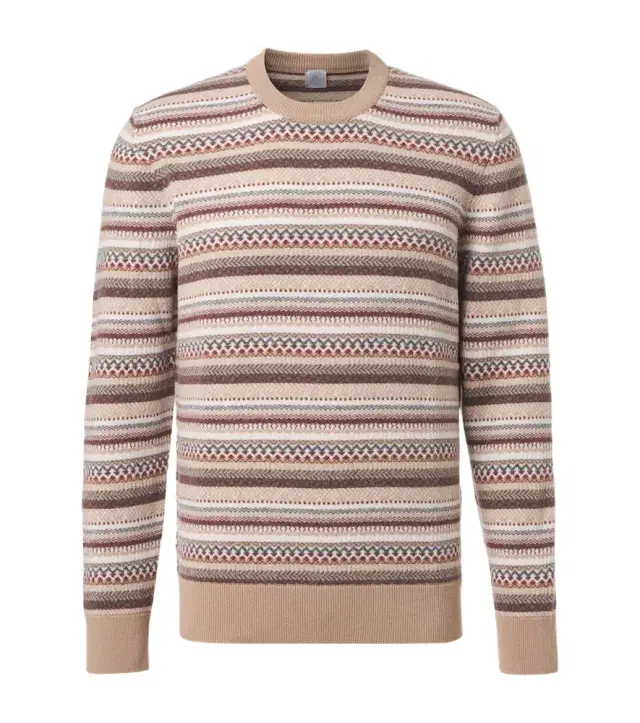 Jacquard wool sweater