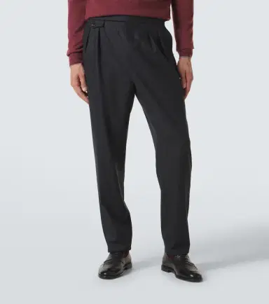 Brunello Cucinelli Virgin wool flannel slim pants | Thumbnail 3 Brunello Cucinelli Virgin wool flannel slim pants | Thumbnail 3
