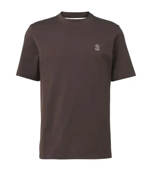 Brunello Cucinelli Logo cotton jersey T-shirt