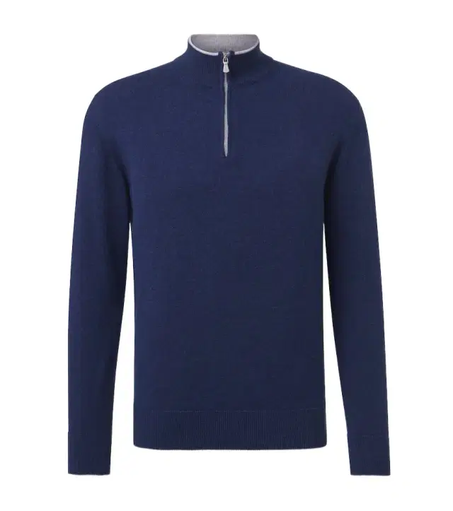 Cashmere half-zip sweater