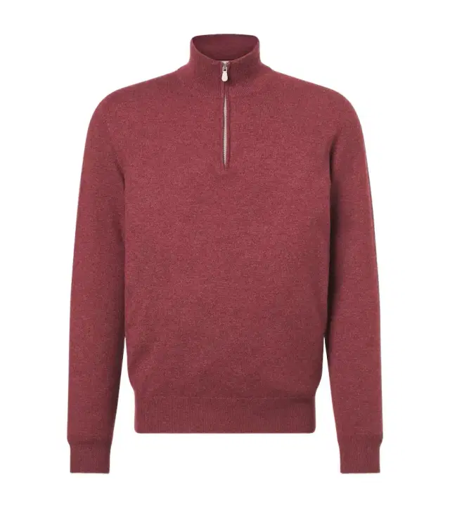 Brunello Cucinelli Cashmere half-zip sweater