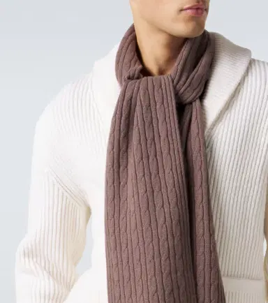 ELEVENTY Cable-knit cashmere scarf | Thumbnail 2 ELEVENTY Cable-knit cashmere scarf | Thumbnail 2