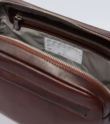 Brunello Cucinelli Leather toiletry bag | Thumbnail 5 Brunello Cucinelli Leather toiletry bag | Thumbnail 5