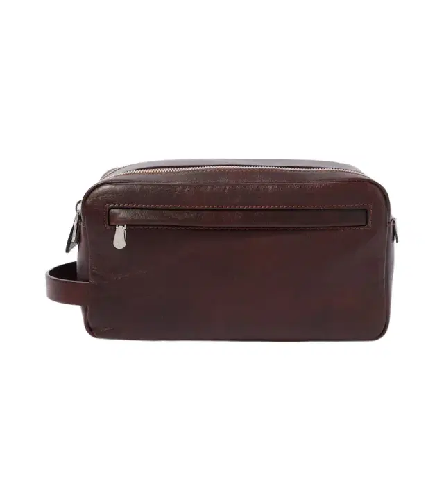 Brunello Cucinelli Leather toiletry bag