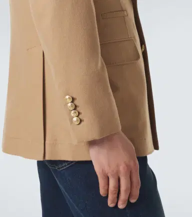 Brunello Cucinelli Double-breasted camel hair blazer | Thumbnail 7
