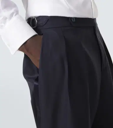Brunello Cucinelli Wool and silk straight pants | Thumbnail 4