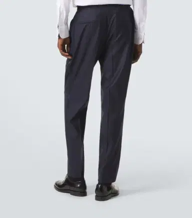 Brunello Cucinelli Wool and silk straight pants | Thumbnail 5
