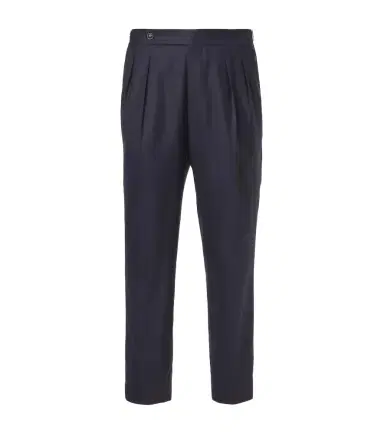 Brunello Cucinelli Wool and silk straight pants | Thumbnail 1