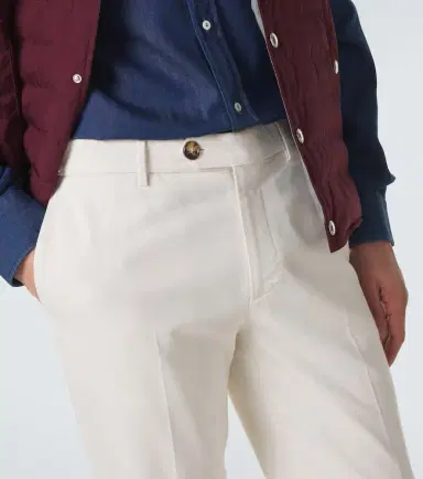 Brunello Cucinelli Cotton gabardine slim pants | Thumbnail 4 Brunello Cucinelli Cotton gabardine slim pants | Thumbnail 4