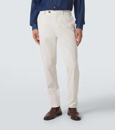 Brunello Cucinelli Cotton gabardine slim pants | Thumbnail 5 Brunello Cucinelli Cotton gabardine slim pants | Thumbnail 5