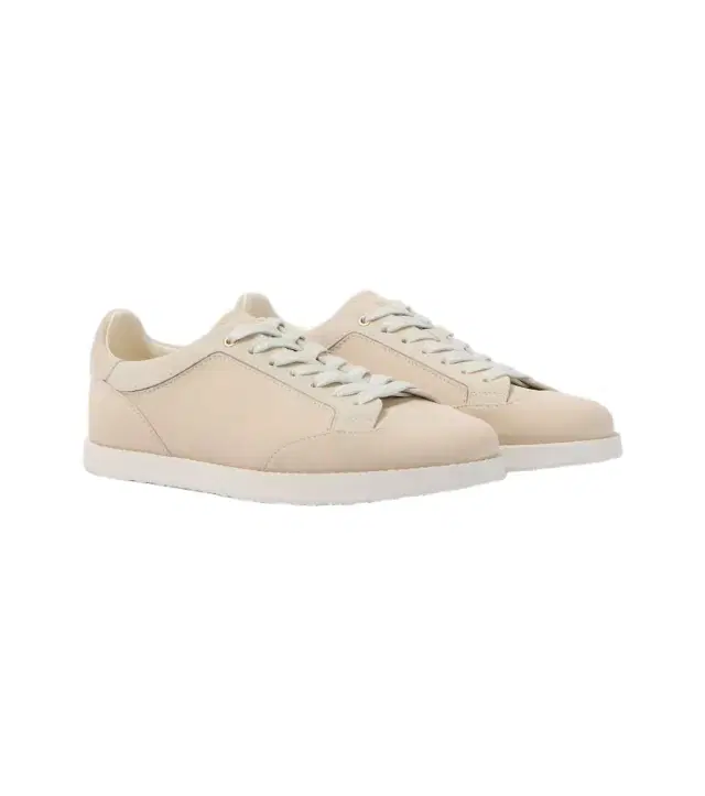 Brunello Cucinelli Suede-trimmed leather sneakers