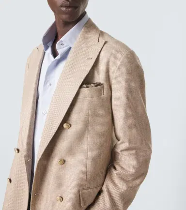 Brunello Cucinelli Striped silk pocket square | Thumbnail 2