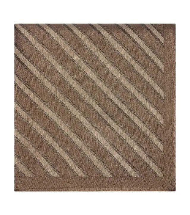 Brunello Cucinelli Striped silk pocket square