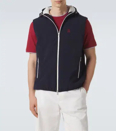 Brunello Cucinelli Logo padded technical vest | Thumbnail 2 Brunello Cucinelli Logo padded technical vest | Thumbnail 2