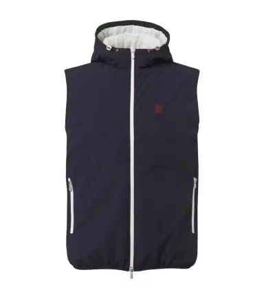 Brunello Cucinelli Logo padded technical vest | Thumbnail 1 Brunello Cucinelli Logo padded technical vest | Thumbnail 1