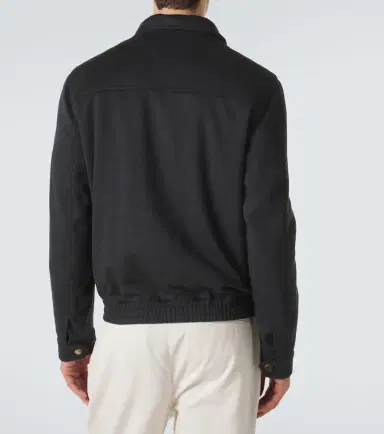 Brunello Cucinelli Virgin wool blouson jacket | Thumbnail 3