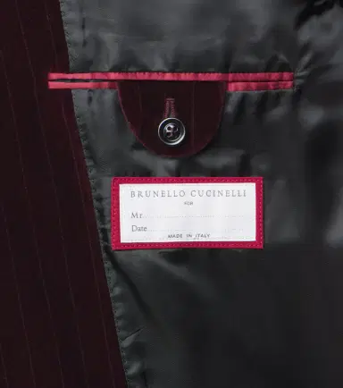 Brunello Cucinelli Pinstripe cotton velvet double-breasted blazer | Thumbnail 5