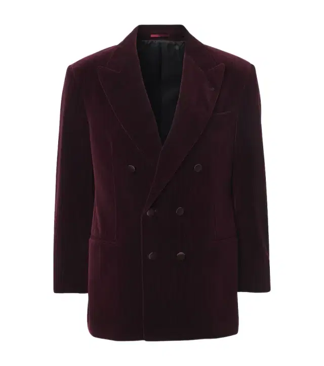 Brunello Cucinelli Pinstripe cotton velvet double-breasted blazer