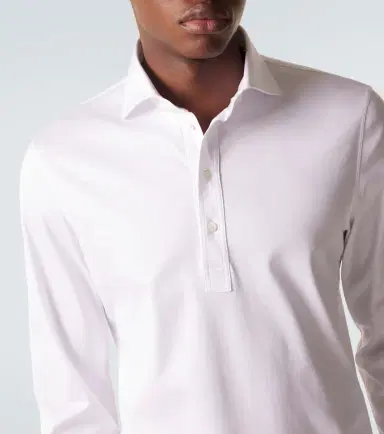 Brunello Cucinelli Cotton jersey polo shirt | Thumbnail 2