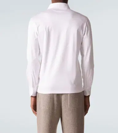 Brunello Cucinelli Cotton jersey polo shirt | Thumbnail 7