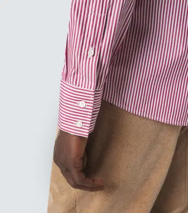Brunello Cucinelli Striped cotton poplin shirt | Thumbnail 3