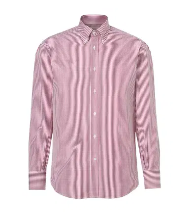 Brunello Cucinelli Striped cotton poplin shirt | Thumbnail 1