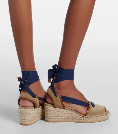 Versace Lola suede espadrille wedges | Thumbnail 6