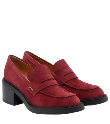 Tod's Suede loafer pumps | Thumbnail 1 Tod's Suede loafer pumps | Thumbnail 1