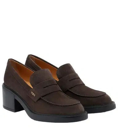 Tod's Suede loafer pumps | Thumbnail 1