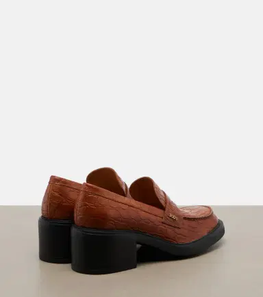 Tod's Croc-effect leather loafer pumps | Thumbnail 2 Tod's Croc-effect leather loafer pumps | Thumbnail 2