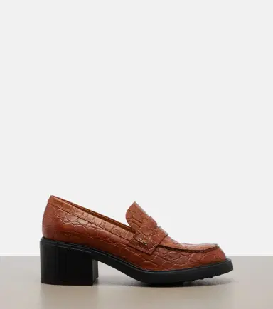 Tod's Croc-effect leather loafer pumps | Thumbnail 4 Tod's Croc-effect leather loafer pumps | Thumbnail 4